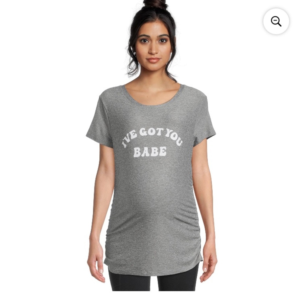 💜Time and Tru Maternity Graphic T-Shirt “I’ve got you babe”Size:Large12-14)